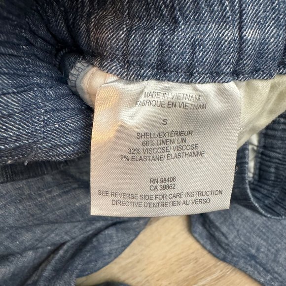 THEORY- Korene Chambray Linen Blend Pant- sz. S - Picture 9 of 11